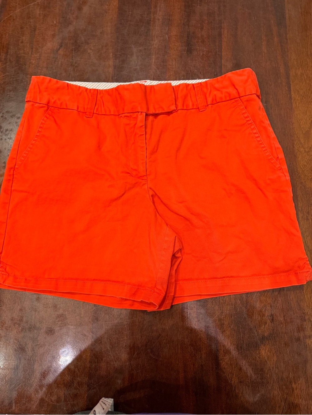 Women’s Bright Orange Casual Shorts